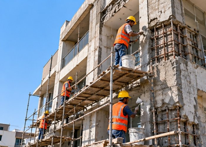 Building repair and maintenance work